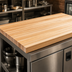 Thumbnail image #3 for John Boos Boos Block Northern Hard Rock Maple Edge Grain Kitchen Countertop, 84 x 27 x 1-1/2 Inches, Varnique Finish