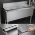 Thumbnail image #3 for Glastender IBA-48 48-Inch Stainless Steel Underbar Ice Bin with Sliding Cover, 134 lb Capacity