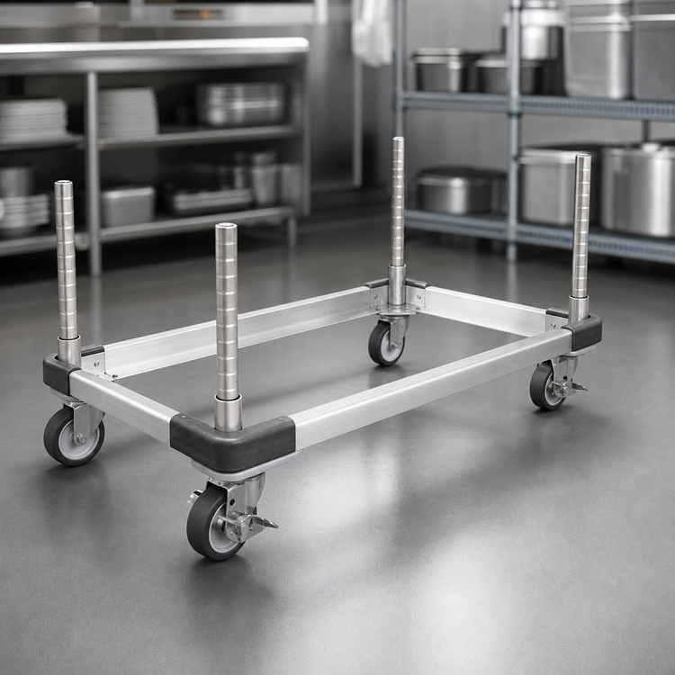 Product image #3 for Metro 72-Inch x 18-Inch Aluminum Truck Dolly Frame with Wraparound Bumper