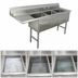 Thumbnail image #3 for Advance Tabco 3-Compartment Fabricated Stainless Steel Sink with 18