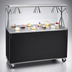 Thumbnail image #3 for Vollrath 2-Series Affordable Portable 46-Inch Mobile Cafeteria Utility Station with Sliding Door Storage Base and Breath Guard