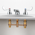 Thumbnail image #3 for EasyInstall Commercial Deck-Mounted Lavatory Faucet with Concealed Body, 8-Inch Centers, 2.2 GPM Aerator