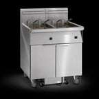Thumbnail image #3 for Imperial (Middleby) IFSSP450EUT Electric Floor Fryer, 4-Tank, 50 lb. Capacity Each, Built-In Filter, Stainless Steel