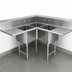 Thumbnail image #3 for John Boos Pro-Bowl 3-Compartment Corner Sink with Dual 36-Inch Drainboards