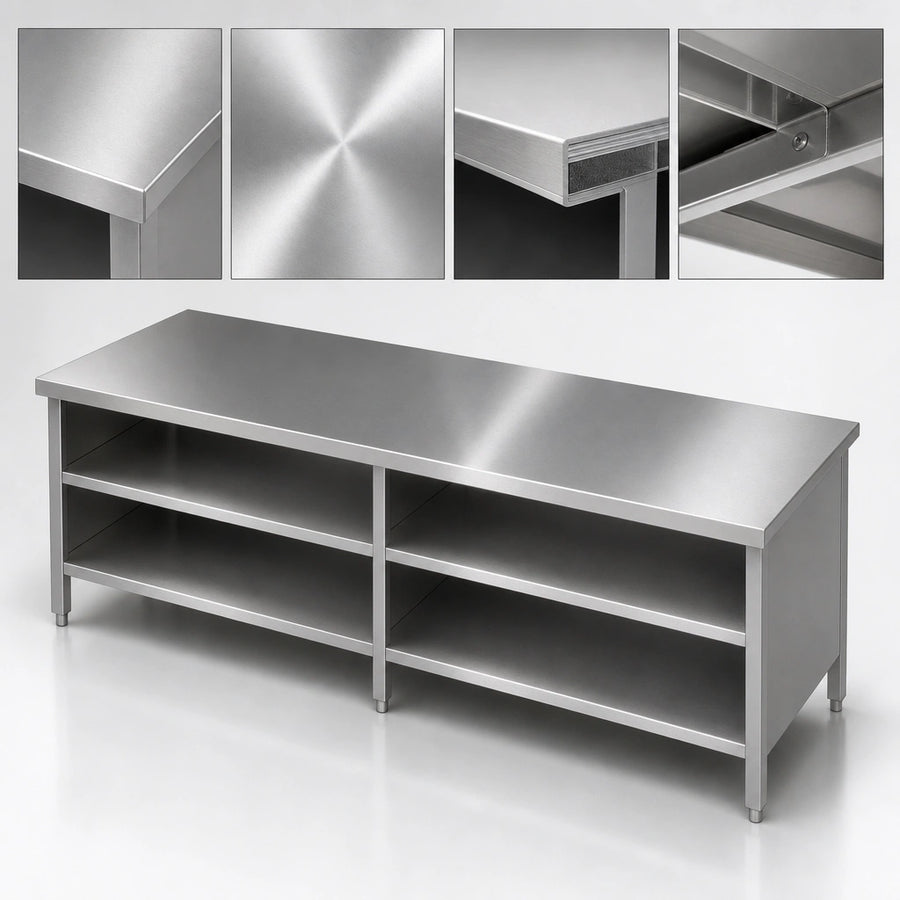 16 Gauge Stainless Steel Flat Top