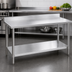 Thumbnail image #3 for Eagle Spec-Master 48-Inch x 24-Inch Stainless Steel Work Table with Backsplash and Adjustable Undershelf