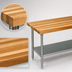 Thumbnail image #3 for John Boos 72 x 30-Inch Wood Top Work Table with Adjustable Undershelf and Stainless Steel Legs