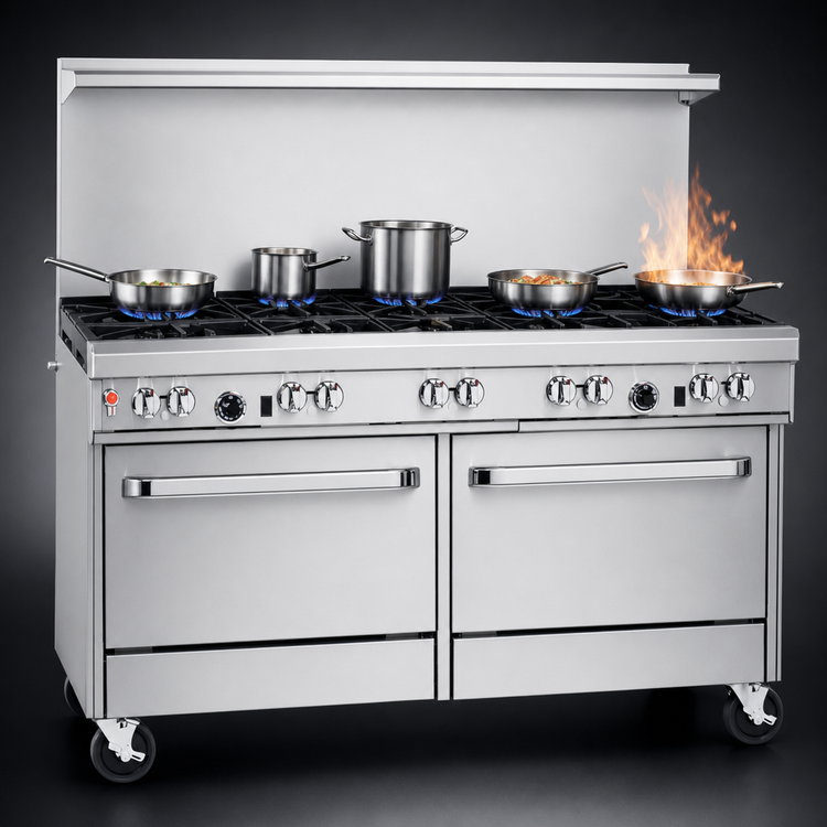 Product image #3 for Southbend Ultimate 60-Inch Commercial Gas Restaurant Range with 10 Star/Sauté Burners and 2 Standard Ovens