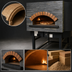 Thumbnail image #3 for Univex Artisan Round Gas Stone Hearth Pizza Oven, 9 x 12-Inch Pizza Capacity, 51-1/4-Inch Chamber