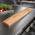 Thumbnail image #3 for John Boos 72 Inch x 10 Inch Steam Table Cutting Board, 1-3/4 Inch Thick, Northern Hard Rock Maple, Edge Grain