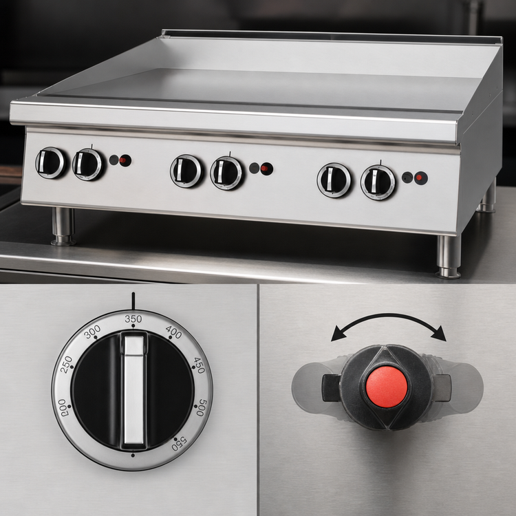 Product image #3 for Garland Signature 36-Inch Countertop Heavy-Duty Gas Griddle with Thermostatic Controls