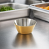 Thumbnail image #4 for American Metalcraft Round Gold Satin Stainless Steel Sauce Cup, 1-1/2 oz.