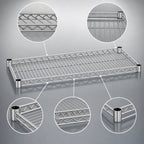 Thumbnail image #3 for Eagle Group QuadTruss 2136S Stainless Steel Wire Shelf, 36"W x 21"D, 800 lb Capacity Case of 4
