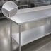 Thumbnail image #3 for Duke Standard 400 Series Stainless Steel Work Table with 5-Inch Riser, 30-Inch x 84-Inch, Galvanized Undershelf