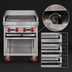 Thumbnail image #3 for American Range ADJF-72 72-Inch Gas Adjustable Underfired Charbroiler with Cabinet Base