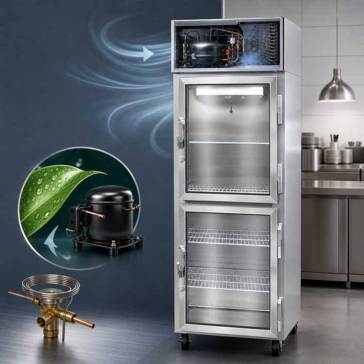 Product image #3 for Continental Refrigerator 1FENSSGDHD One-Section Extra-Wide Reach-In Display Freezer with Half-Height Glass Doors