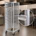 Thumbnail image #3 for Carter-Hoffmann O8640 Double-Width Fixed-Angle Aluminum Pan Rack for 40 18 x 26 Trays