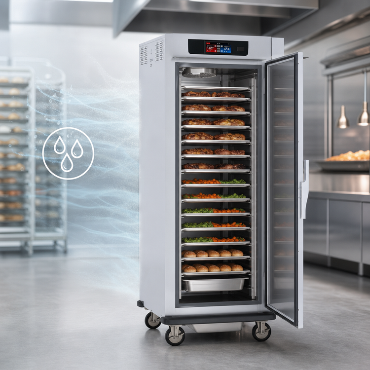 Product image #3 for Metro C5 9 Series Full-Height Pass-Thru Controlled Humidity Heated Holding and Proofing Cabinet, 18-Pan, Solid & Glass Doors, 120V