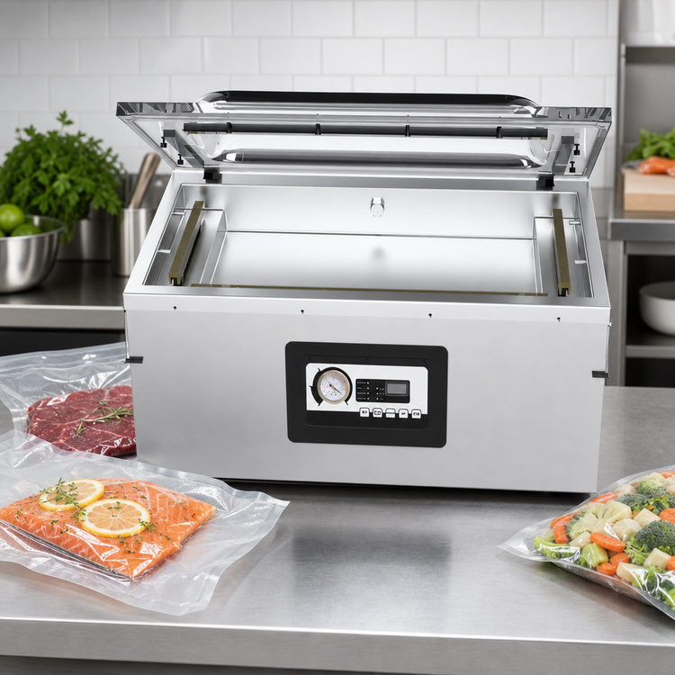 Product image #3 for ATMOVAC Diablo Countertop Chamber Vacuum Sealer with Double Seal Bars, Gas Injection and Marinating Function