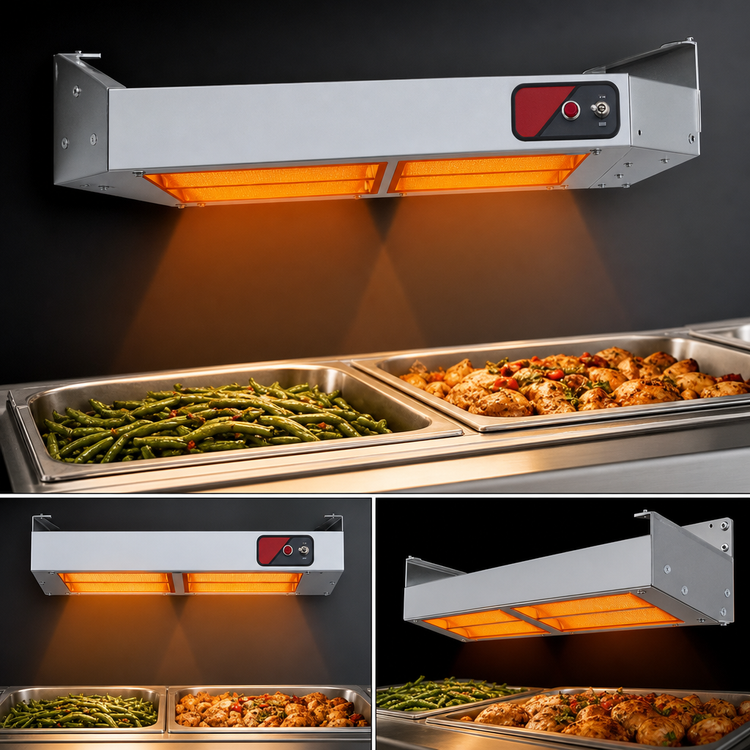 Product image #3 for Nemco 36 Inch Dual Lighted Infrared Strip Heater, 120V