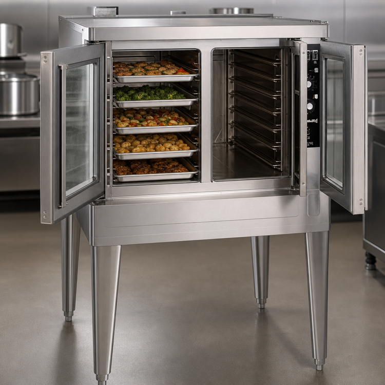 Product image #3 for Blodgett Zephaire Series Gas Single-Deck Standard-Depth Convection Oven, 5 Full-Size Pan Capacity