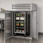 Thumbnail image #3 for True Mfg. - General Foodservice SPEC SERIES STA2RRI-2S-HC 2-Section Roll-In Refrigerator, 2 Locking Stainless Steel Doors, Self-Contained