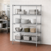 Thumbnail image #3 for Metro Super Erecta Stationary 4-Shelf Chrome Plated Wire Shelving Starter Unit, 48