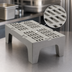 Thumbnail image #3 for Cambro S-Series Slotted Top Polypropylene Dunnage Rack, 36W x 21D x 12H in., 1,500 lb Capacity