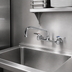 Thumbnail image #3 for Serv-Ware Wall Mount Faucet with 8-Inch Centers and 14-Inch Swing/Swivel Spout