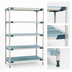 Thumbnail image #3 for MetroMax i 72-Inch W x 24-Inch D x 74-Inch H 5-Shelf Stationary Starter Polymer Shelving Unit