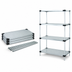 Thumbnail image #3 for Quantum 4-Shelf Solid Shelving Starter Kit, 54 x 21 x 63 Inches, Stationary Unit