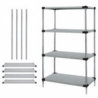 Thumbnail image #3 for Quantum WRS4-54-2148SS 4-Shelf Solid Stainless Steel Shelving Starter Kit, 48 x 21 x 54 Inches
