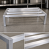 Thumbnail image #3 for Aluminum Square Tube Dunnage Rack, 60 Inch W x 20 Inch D x 12 Inch H, 1,600 lb. Capacity