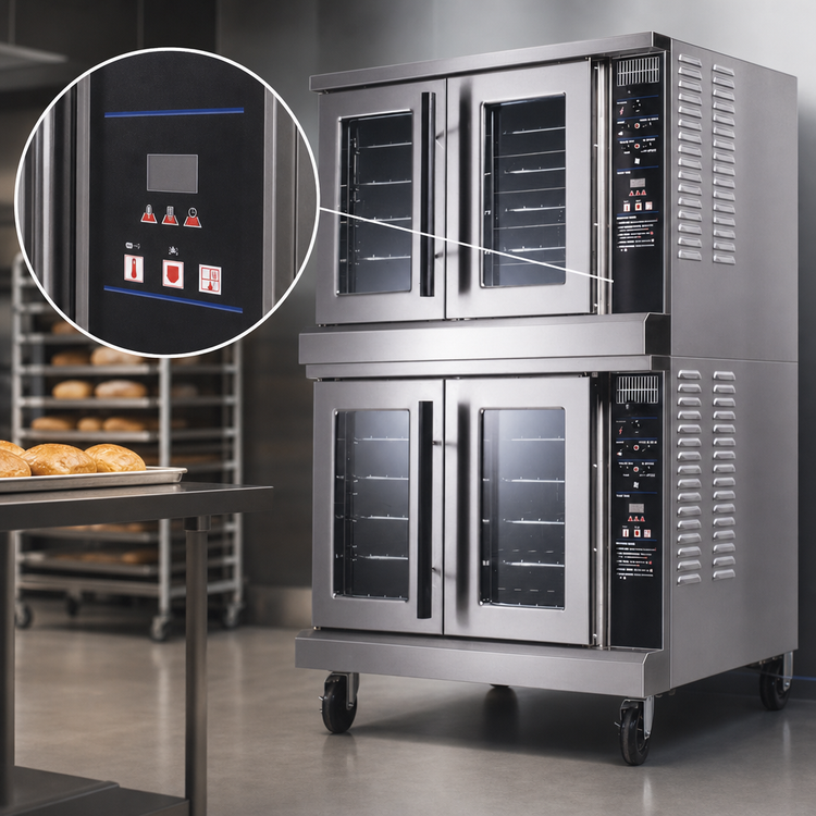 Product image #3 for Lang Strato Series 2-Deck Full-Size Electric Bakers Depth Convection Oven