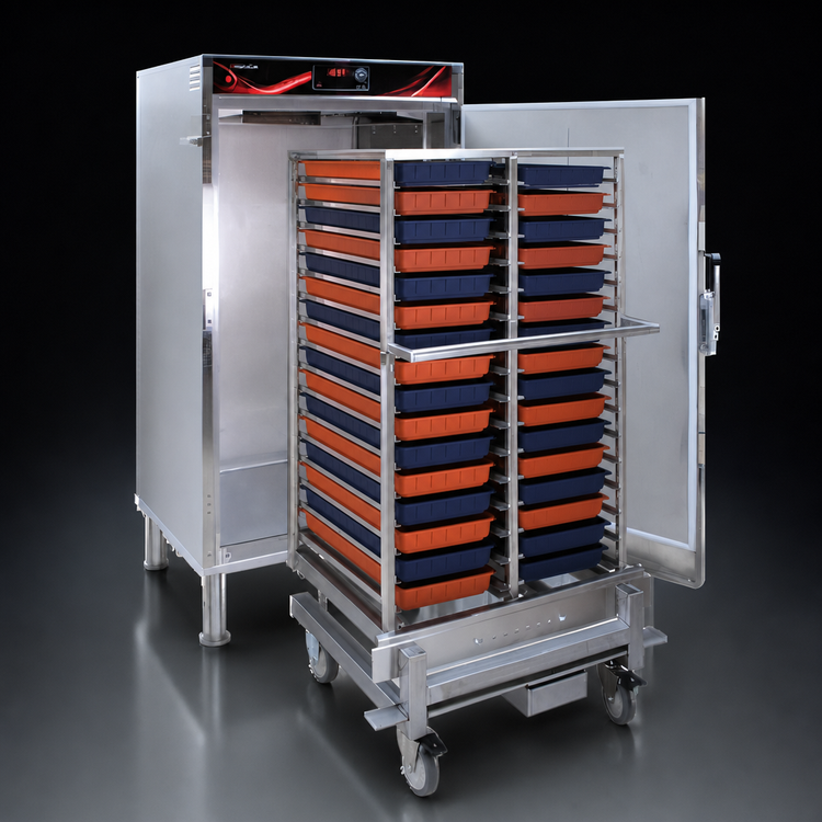 Product image #3 for Cres Cor RH1332D Roll-In Heated Holding Cabinet, 1 Section, 32 School Basket Capacity
