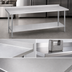 Thumbnail image #3 for Duke 108-Inch x 24-Inch Stainless Steel Work Table with 1-1/8-Inch Straight Riser and Galvanized Undershelf