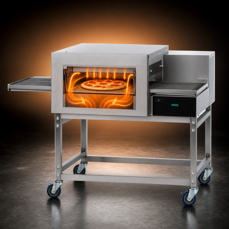 Product image #3 for Lincoln Impinger II KNLZ-Rated Ventless Electric Single-Deck Conveyor Pizza Oven, 120/240V