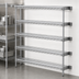 Thumbnail image #3 for Eagle Group Valu-Master 5-Tier Add-On Wire Shelving Unit, 48W x 24D x 74H, Pewter Gray Epoxy