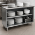 Thumbnail image #3 for Eagle Group Spec-Master Open Front Plate Cabinet with Stainless Steel Top and Fixed Shelf, 72W x 15D