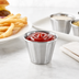 Thumbnail image #3 for American Metalcraft 2 oz Fluted Stainless Steel Sauce Cup