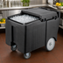 Thumbnail image #4 for Cambro SlidingLid Mobile Ice Caddy with Sliding Lid and Easy Wheels, 175 lb Capacity, Black
