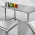 Thumbnail image #3 for Advance Tabco 72-Inch x 24-Inch 16-Gauge 304 Stainless Steel Work Table with Open Base