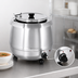Thumbnail image #3 for Uniworld 10.5 Qt Stainless Steel Insulated Countertop Soup Kettle