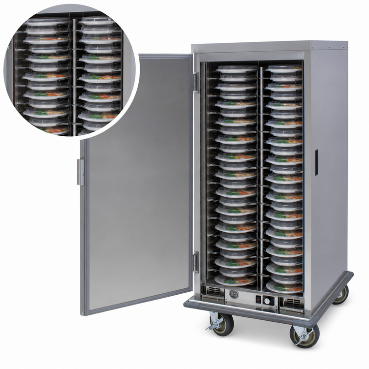 Product image #3 for Mobile Insulated Heated Banquet Holding Cabinet for 64 Covered Plates