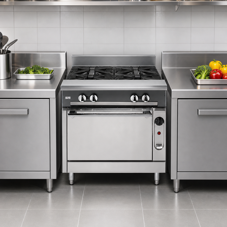Product image #3 for Vulcan V Series 24-Inch Modular Heavy Duty Gas Range with 4 Open Burners