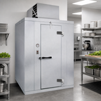 Thumbnail image #3 for Kolpak Polar-Pak PX7-1006-CT Indoor Floorless Walk-In Cooler, Top-Mounted Self-Contained, Embossed Galvalume, 9'8" x 5'10" x 7'6.25"