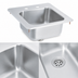 Thumbnail image #3 for Vollrath Drop-In Underbar Bar Sink with 11 x 10 Inch Bowl, Self-Rimming, 304 Stainless Steel, Strainer