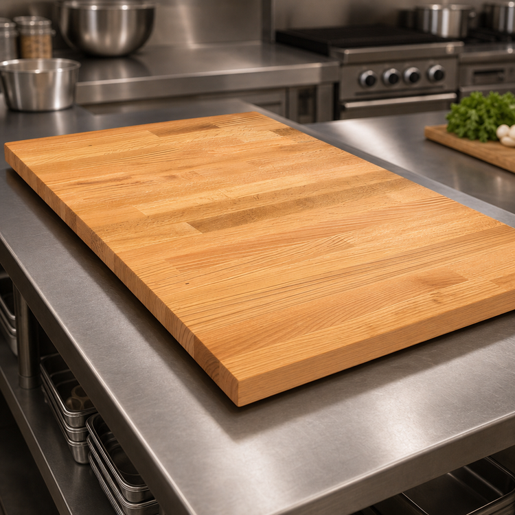Product image #3 for John Boos Appalachian Red Oak Blended Edge Grain Island Countertop, 72 Inch x 27 Inch x 1-1/2 Inch, Penetrating Oil Finish