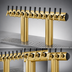Thumbnail image #3 for Perlick Winged Bridge Countertop Glycol-Cooled 10-Faucet Draft Tower, Tarnish-Free Brass