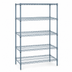 Thumbnail image #3 for Quantum 5-Shelf Wire Shelving Starter Kit, 60 in. W x 36 in. D x 86 in. H, Gray Epoxy, Stationary